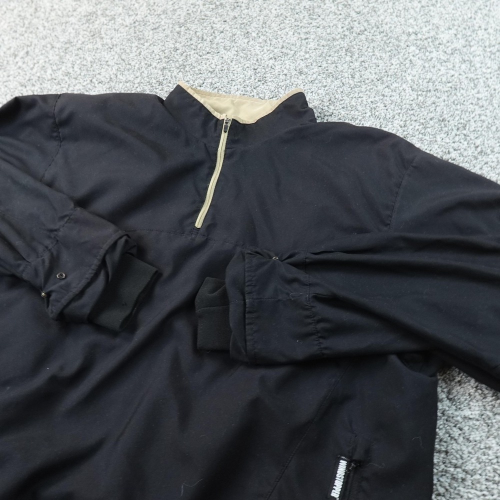 Zero‎ Restriction Jacket Mens L Black Goretex Gore Windstopper 1/4 Zip Golf Coat